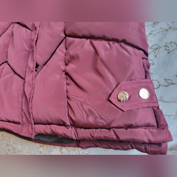 NWT Size S Jessica Simpson Winter Parka. Merlot Colour - Picture 8 of 10